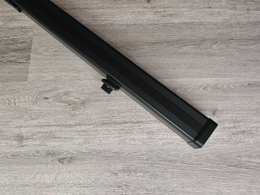 Spartan cue sports case Black/Grey | 1 Piece Pool Cue Case | Aluminium |  Chalk Holders