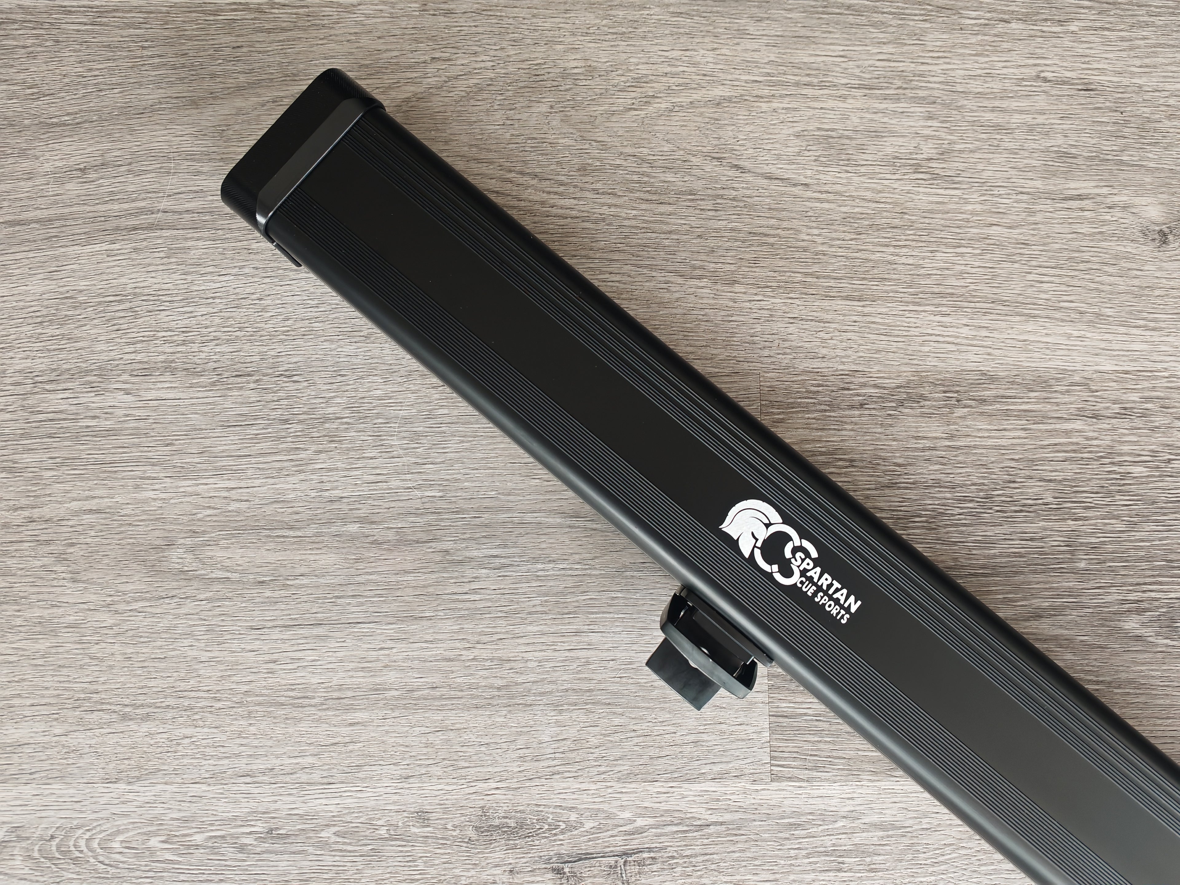 Spartan cue sports case Black/Grey | 1 Piece Pool Cue Case | Aluminium |  Chalk Holders