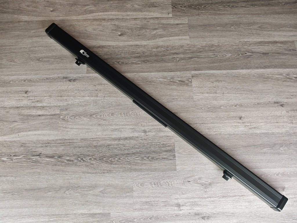 Spartan cue sports case Black/Grey | 1 Piece Pool Cue Case | Aluminium |  Chalk Holders
