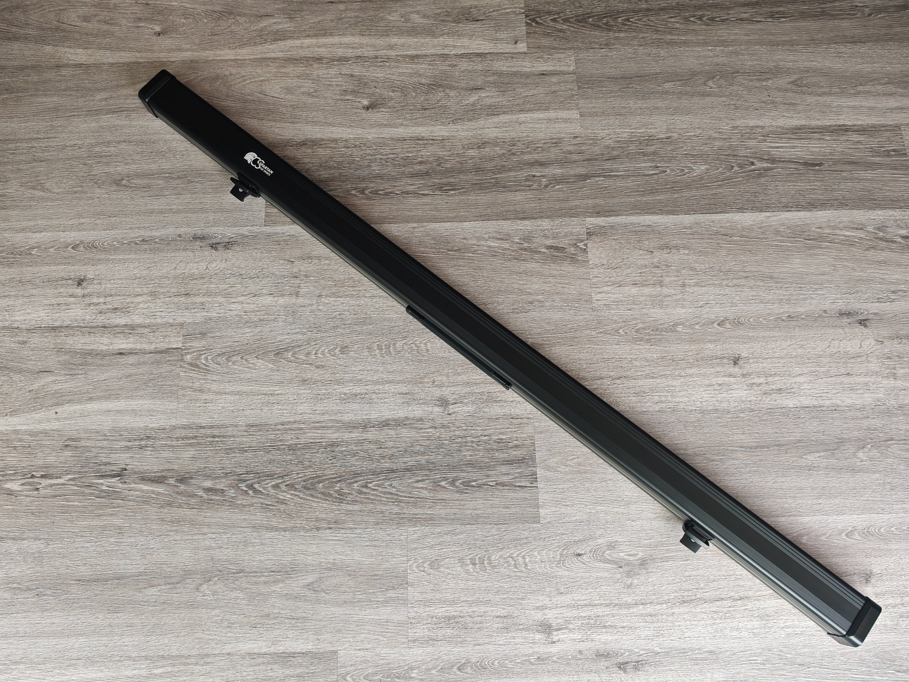 Spartan cue sports case Black/Grey | 1 Piece Pool Cue Case | Aluminium |  Chalk Holders
