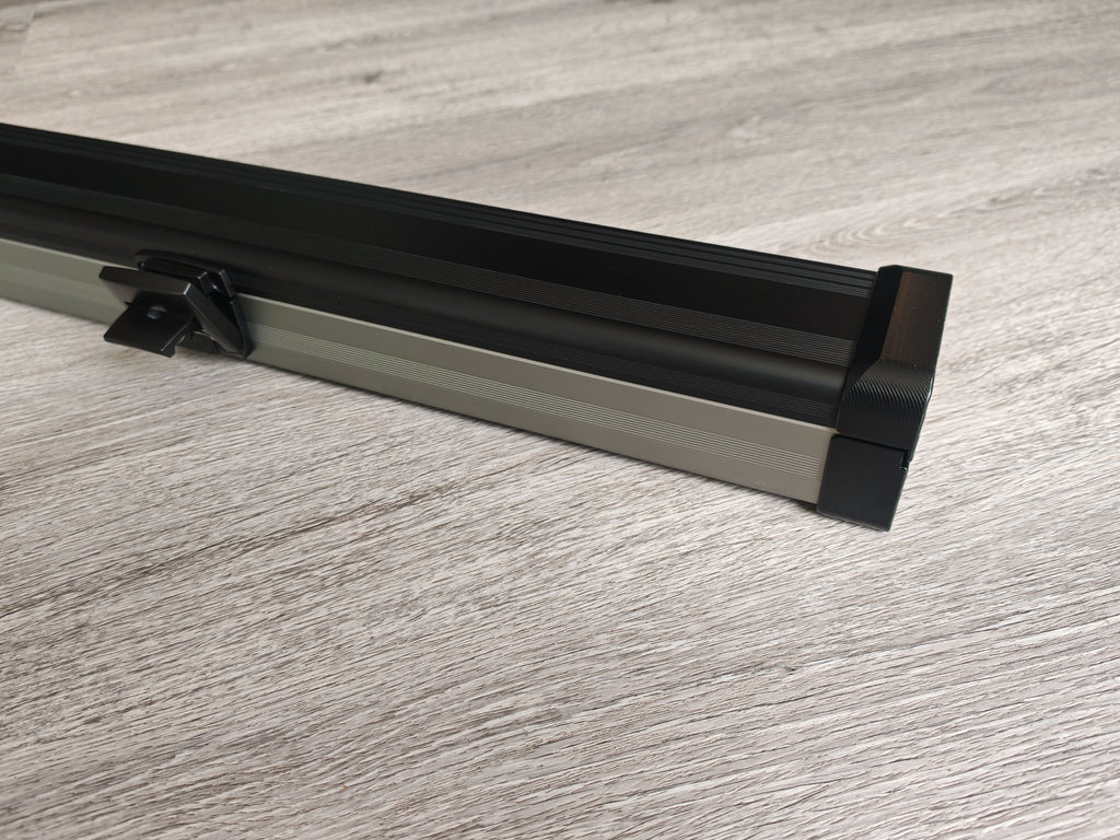 Spartan cue sports case Black/Grey | 1 Piece Pool Cue Case | Aluminium |  Chalk Holders