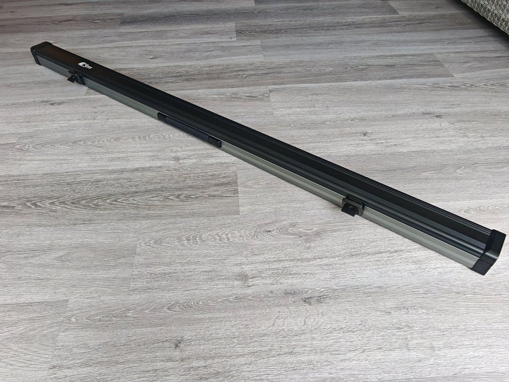 Spartan cue sports case Black/Grey | 1 Piece Pool Cue Case | Aluminium |  Chalk Holders