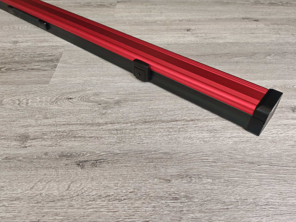 Spartan cue sports case Red/Black | 1 Piece Pool Cue Case | Aluminium |  Chalk Holders