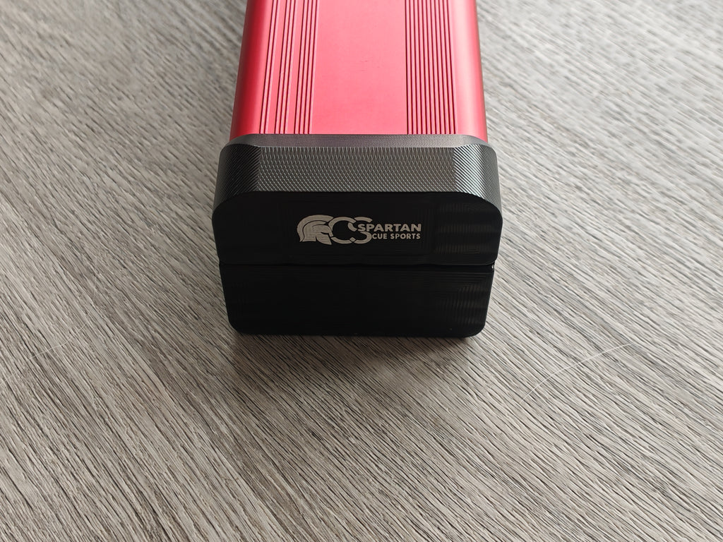 Spartan cue sports case Red/Black | 1 Piece Pool Cue Case | Aluminium |  Chalk Holders