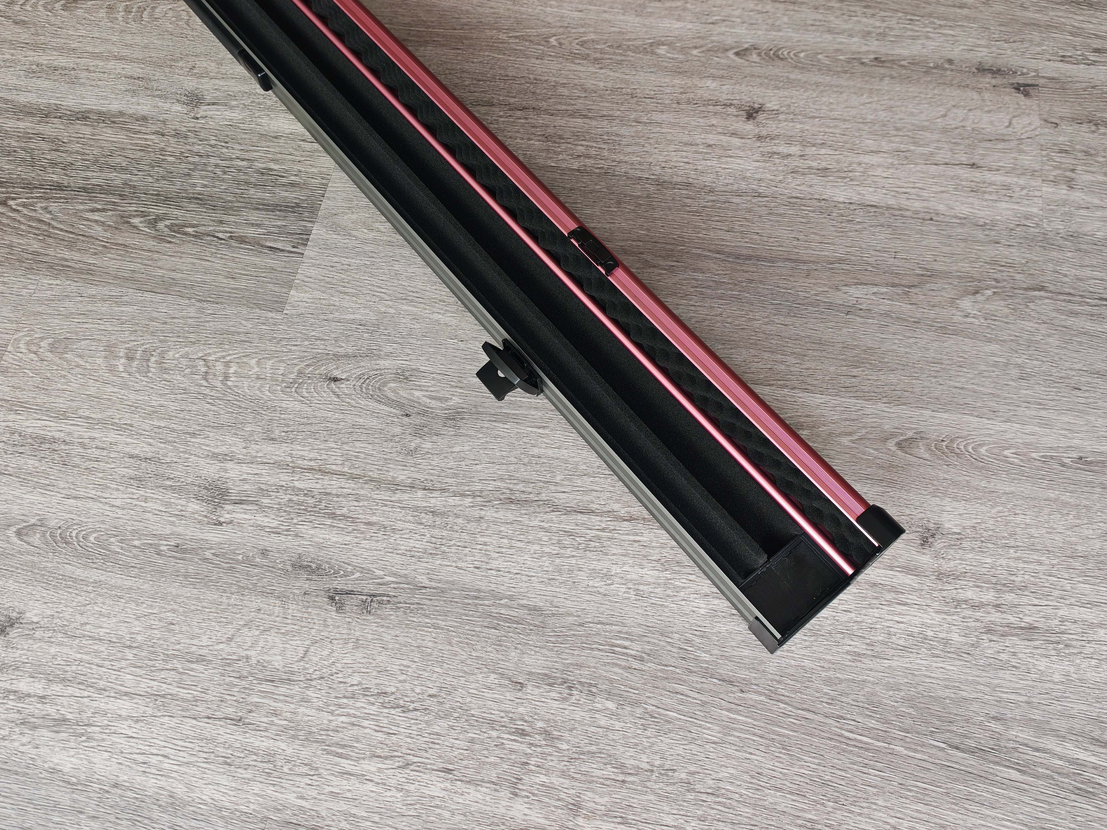Spartan cue sports case Pink/Grey | 1 Piece Pool Cue Case | Aluminium |  Chalk Holders
