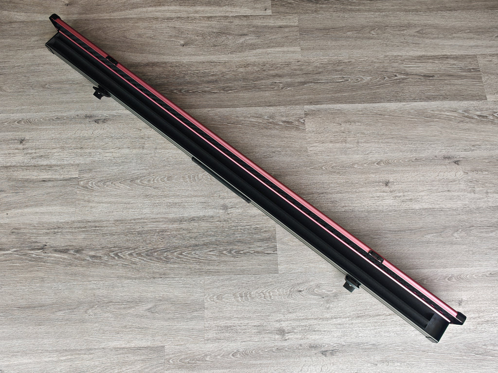 Spartan cue sports case Pink/Grey | 1 Piece Pool Cue Case | Aluminium |  Chalk Holders