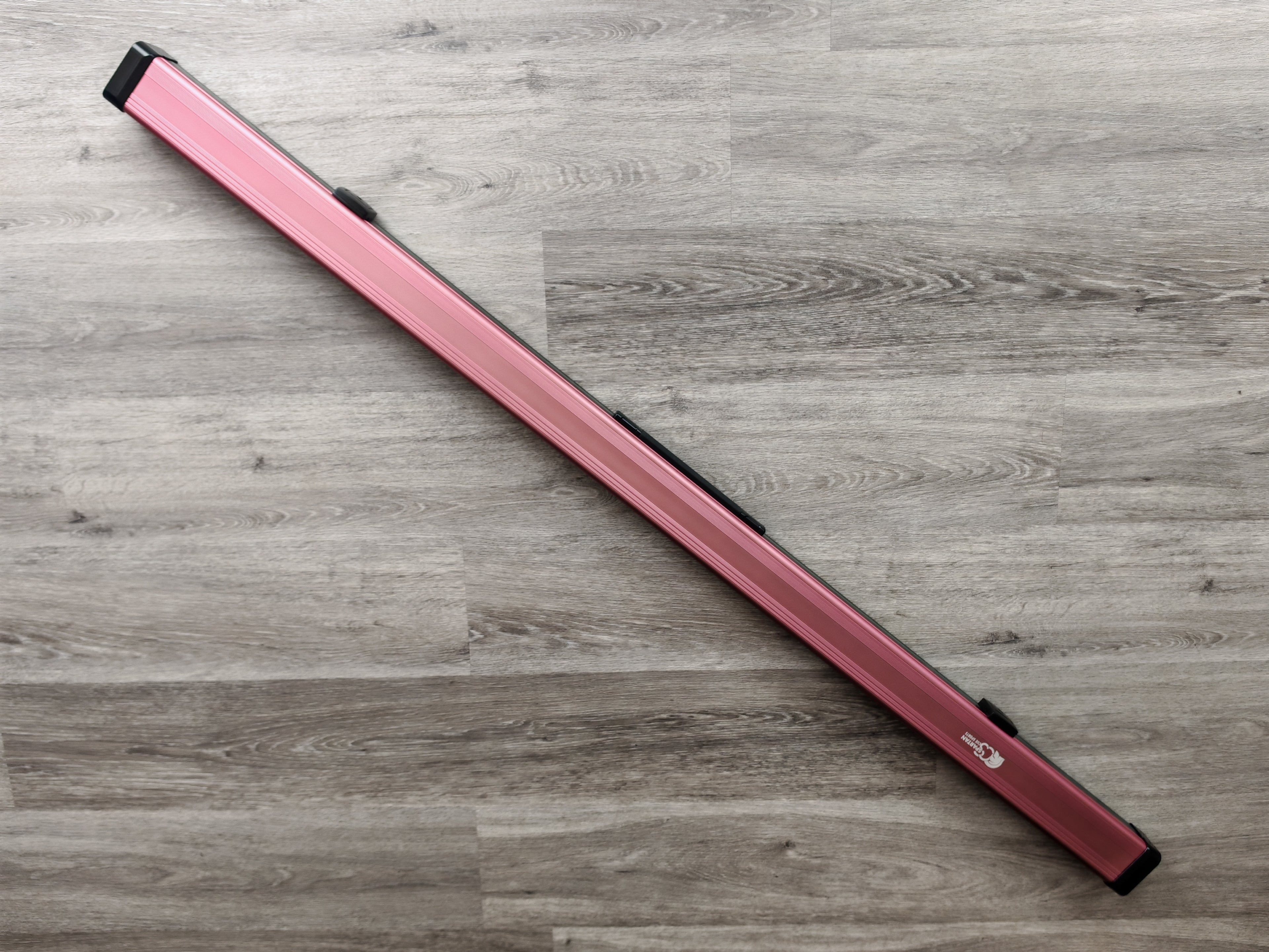 Spartan cue sports case Pink/Grey | 1 Piece Pool Cue Case | Aluminium |  Chalk Holders