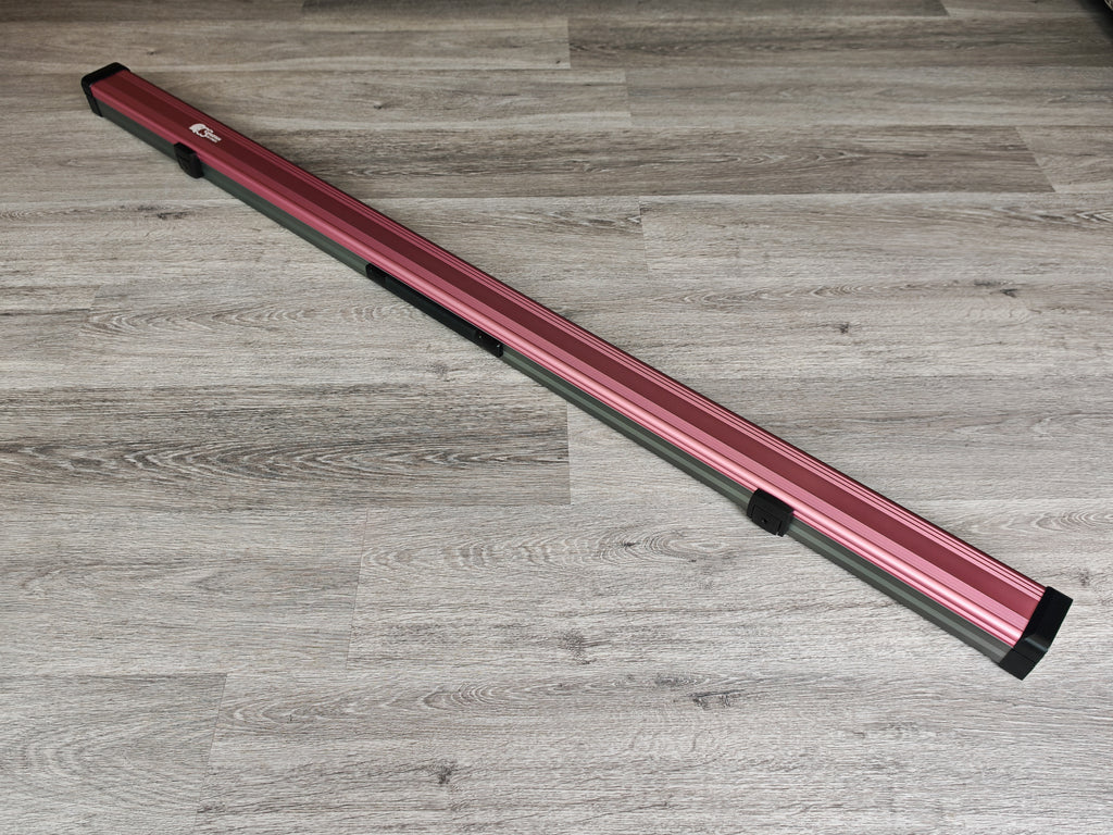 Spartan cue sports case Pink/Grey | 1 Piece Pool Cue Case | Aluminium |  Chalk Holders