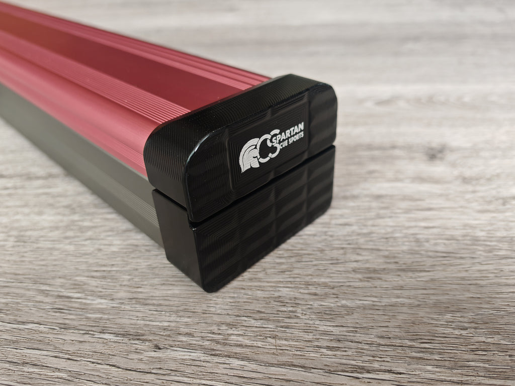 Spartan cue sports case Pink/Grey | 1 Piece Pool Cue Case | Aluminium |  Chalk Holders