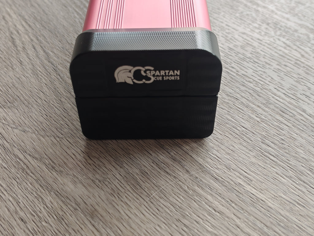 Spartan cue sports case Pink/Grey | 1 Piece Pool Cue Case | Aluminium |  Chalk Holders