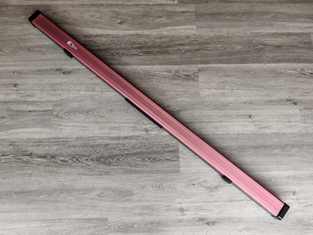 Spartan cue sports case Pink/Grey | 1 Piece Pool Cue Case | Aluminium |  Chalk Holders