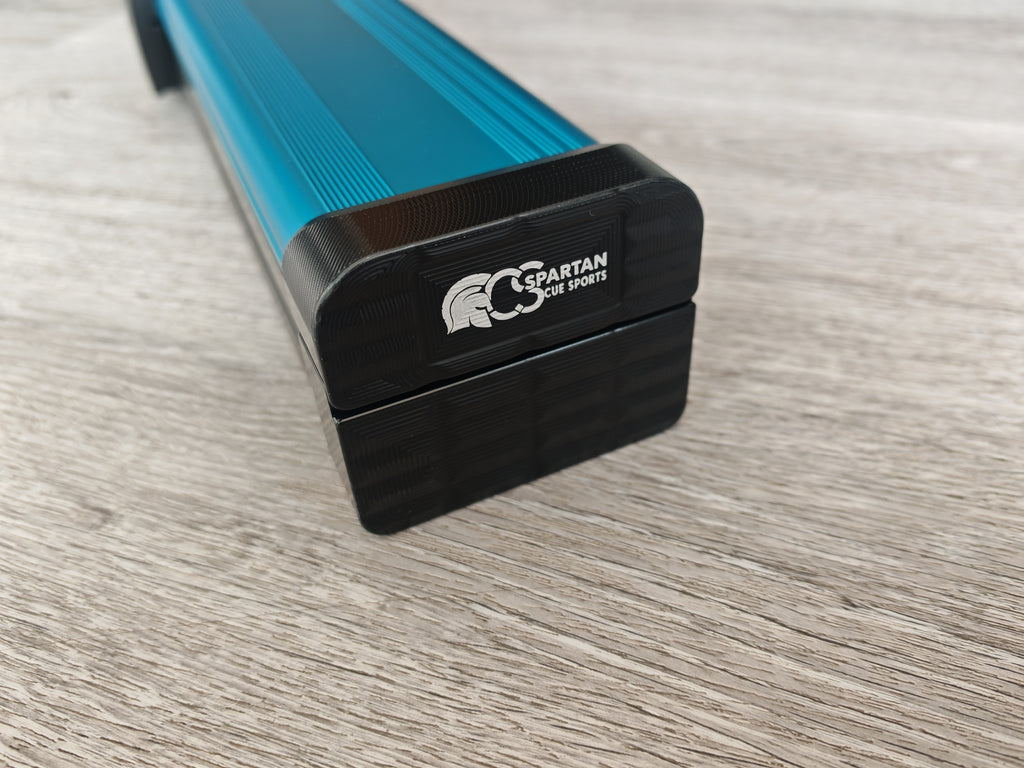 Spartan cue sports case Blue/Black | 1 Piece Pool Cue Case | Aluminium |  Chalk Holders