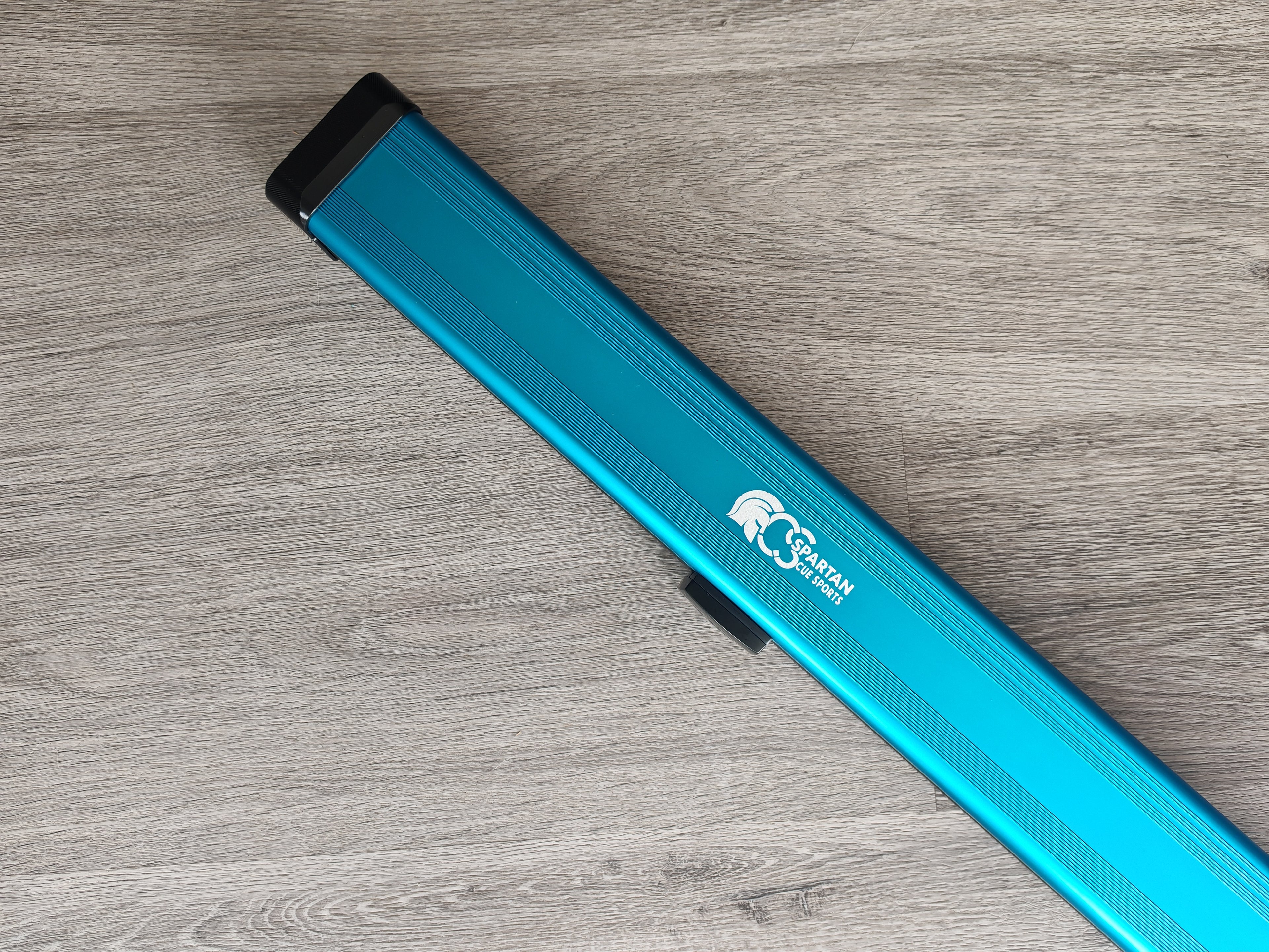Spartan cue sports case Blue/Black | 1 Piece Pool Cue Case | Aluminium |  Chalk Holders