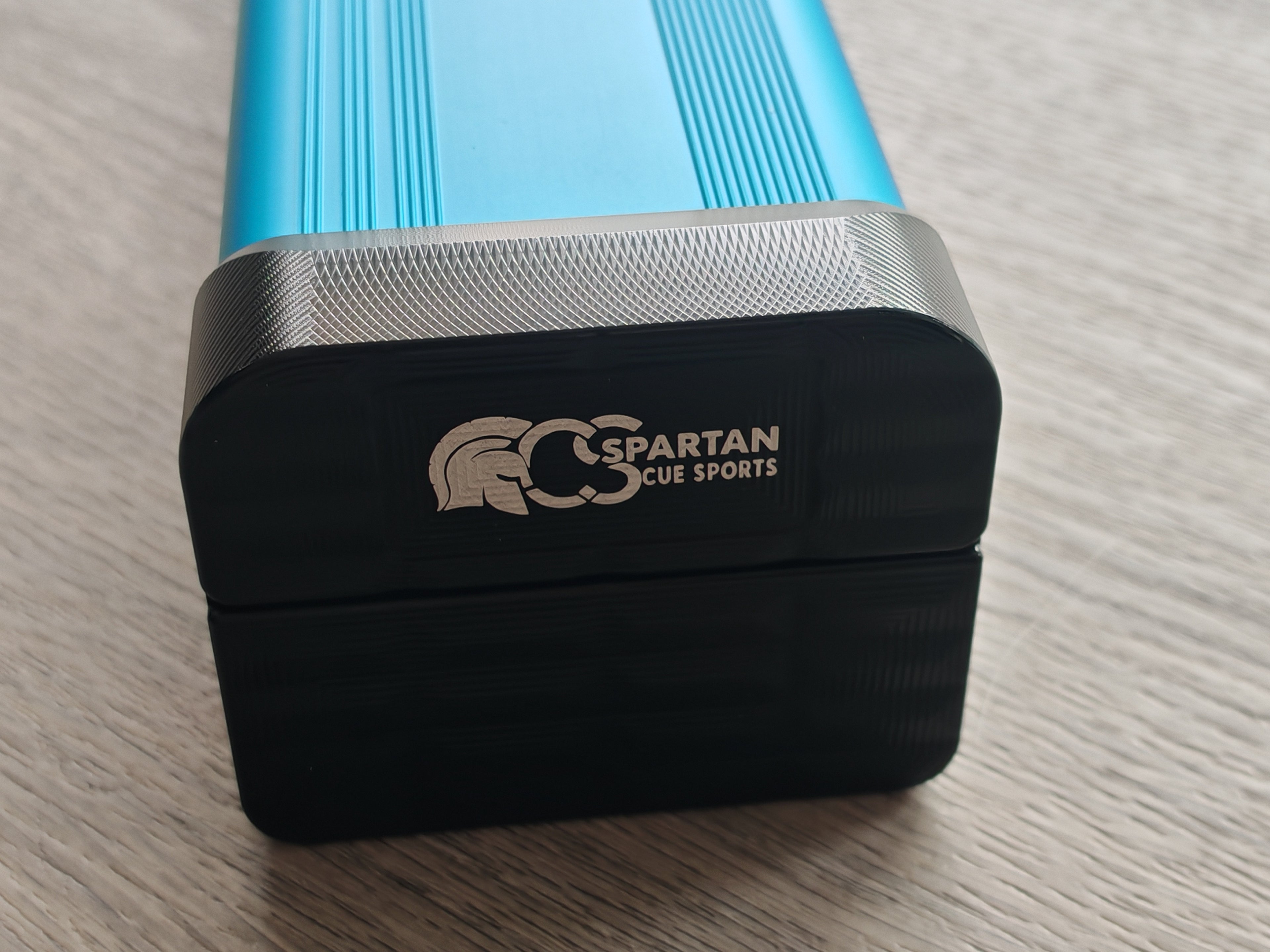 Spartan cue sports case Blue/Black | 1 Piece Pool Cue Case | Aluminium |  Chalk Holders