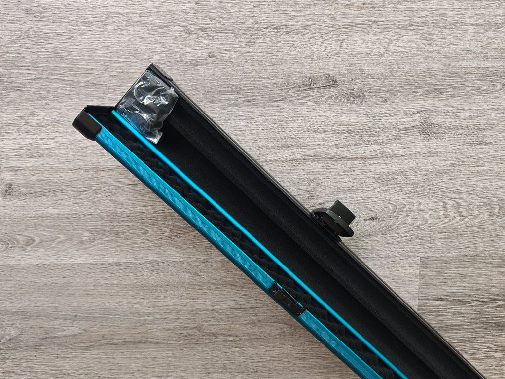 Spartan cue sports case Blue/Black | 1 Piece Pool Cue Case | Aluminium |  Chalk Holders