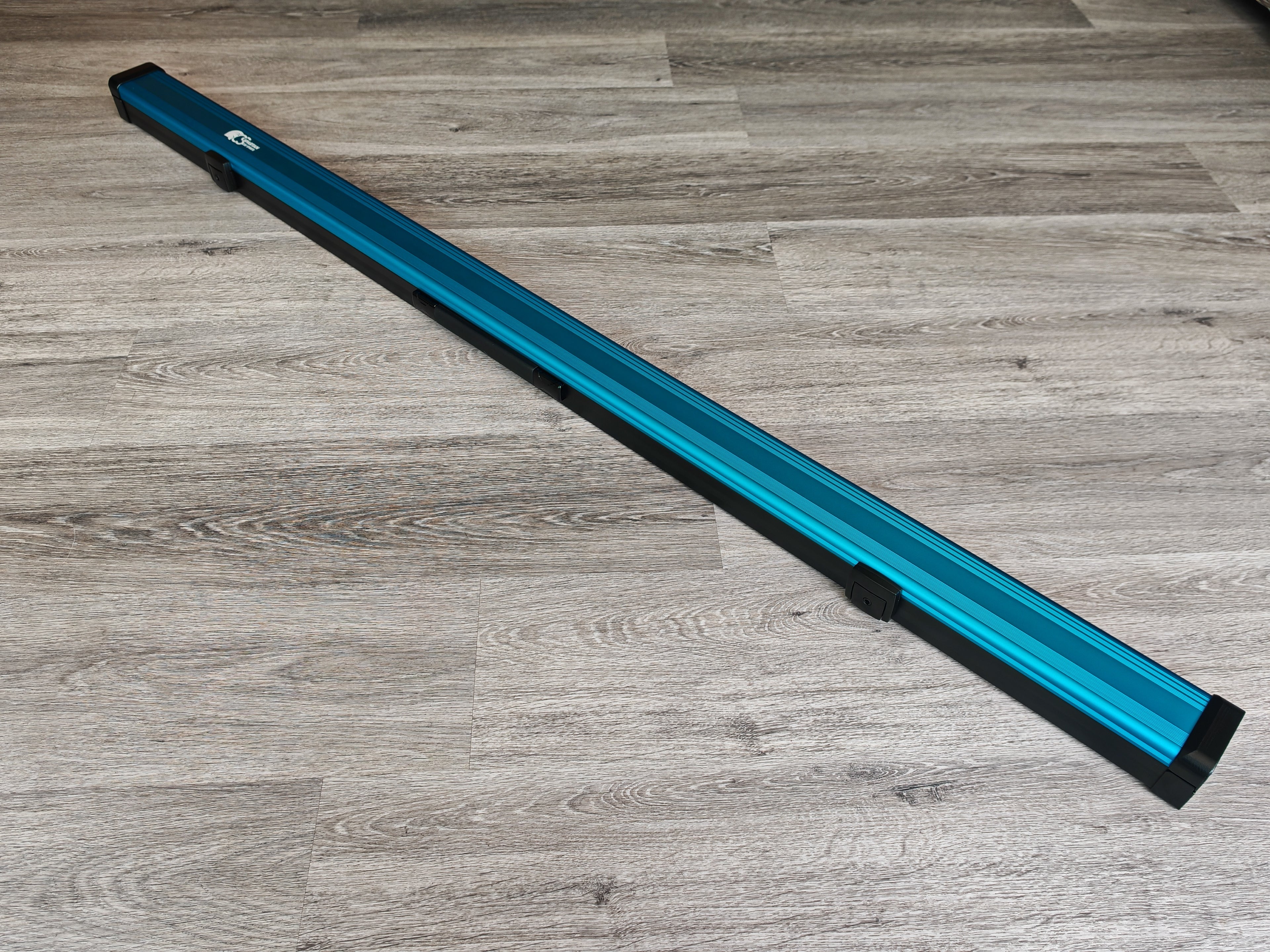 Spartan cue sports case Blue/Black | 1 Piece Pool Cue Case | Aluminium |  Chalk Holders