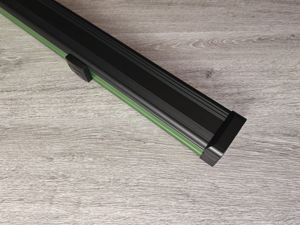 Spartan cue sports case Black/Green | 1 Piece Pool Cue Case | Aluminium |  Chalk Holders