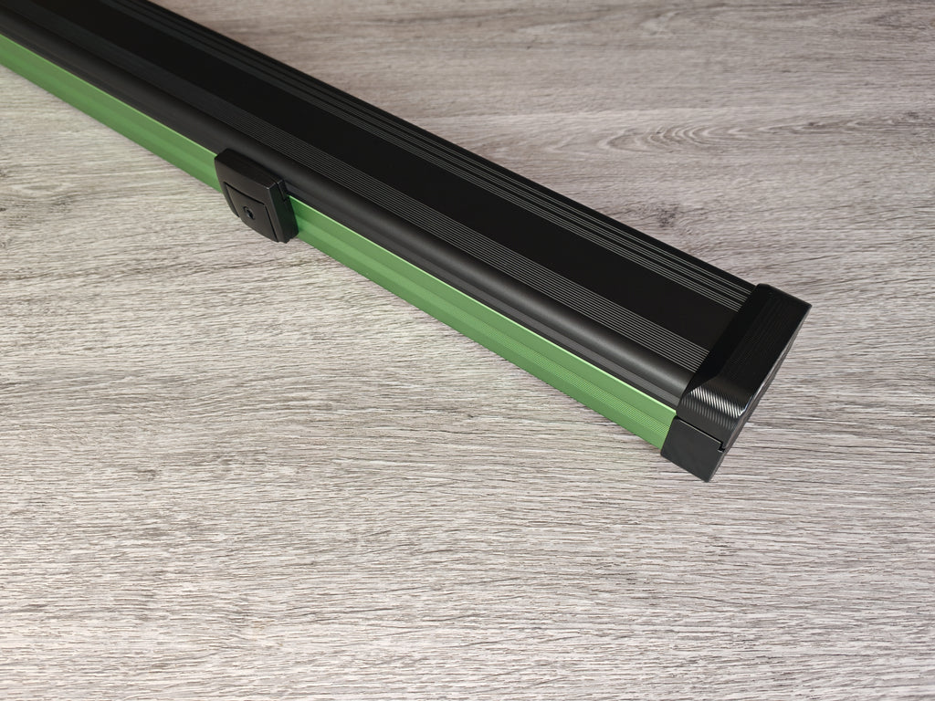 Spartan cue sports case Black/Green | 1 Piece Pool Cue Case | Aluminium |  Chalk Holders