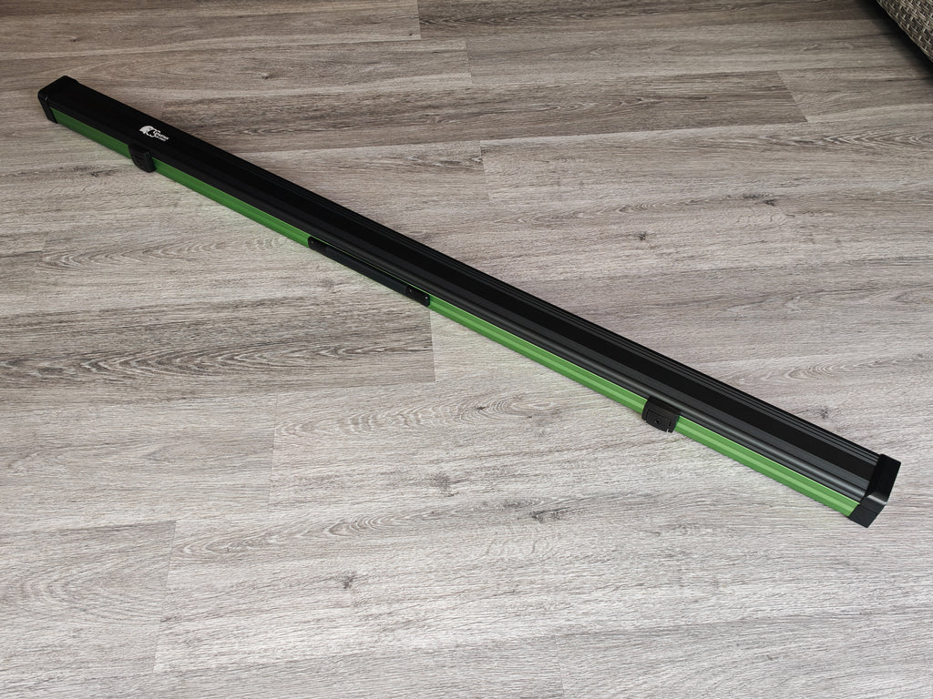 Spartan cue sports case Black/Green | 1 Piece Pool Cue Case | Aluminium |  Chalk Holders