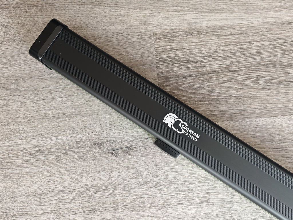 Spartan cue sports case Black/Green | 1 Piece Pool Cue Case | Aluminium |  Chalk Holders