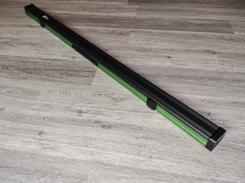 Spartan cue sports case Black/Green | 1 Piece Pool Cue Case | Aluminium |  Chalk Holders