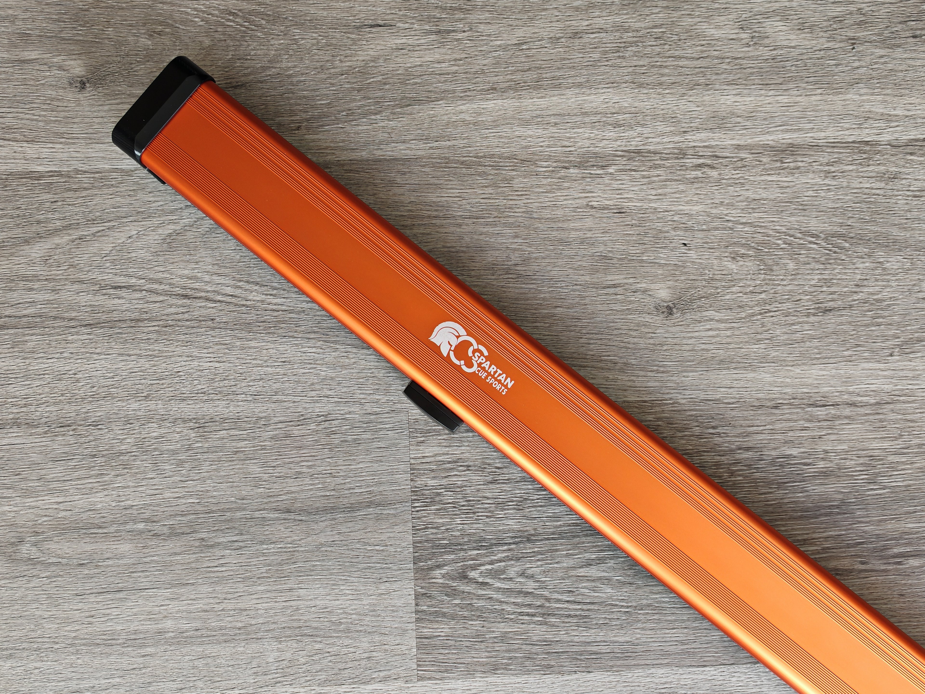 Spartan cue sports case Orange/Black | 1 Piece Pool Cue Case | Aluminium |  Chalk Holders