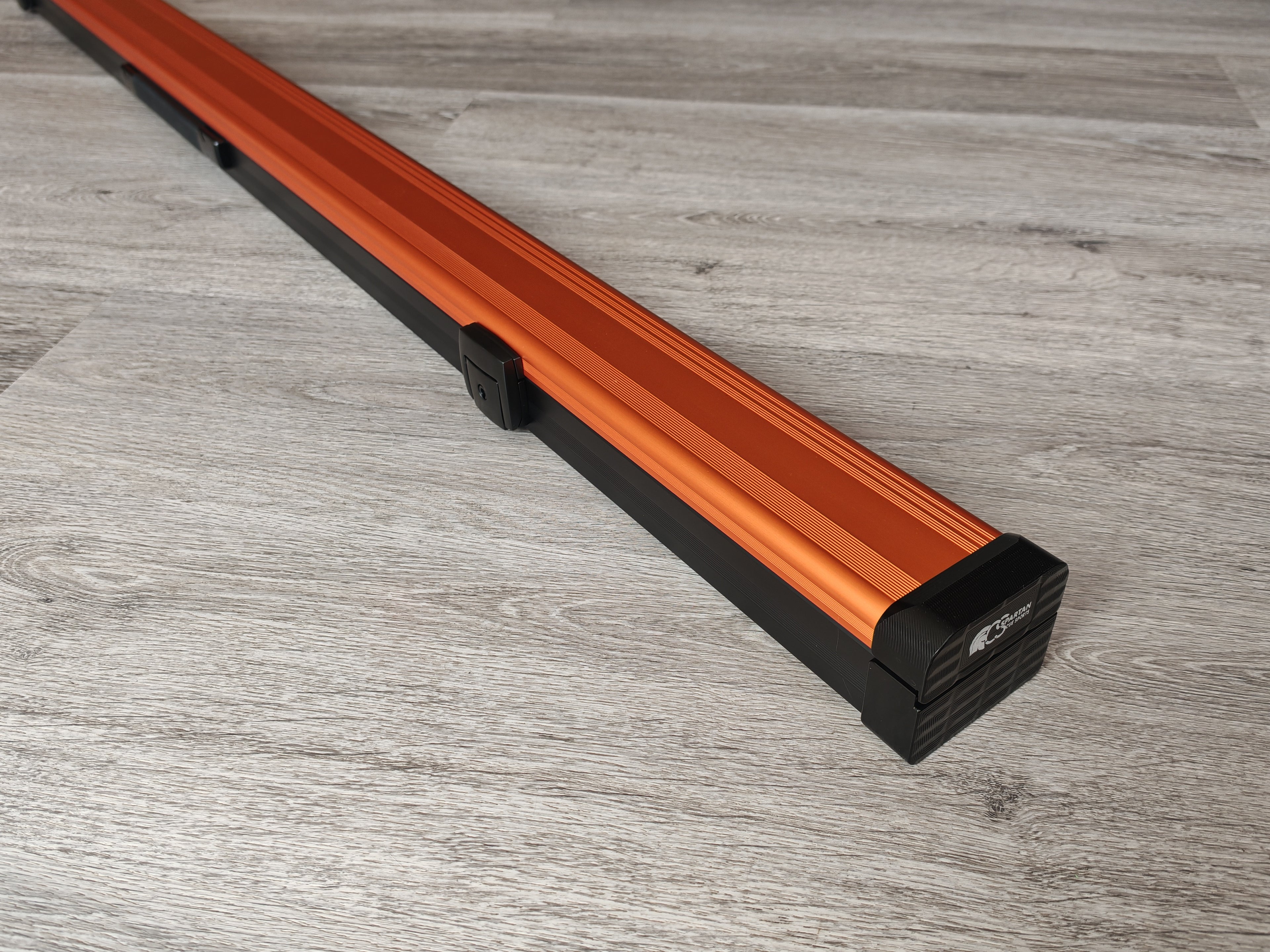 Spartan cue sports case Orange/Black | 1 Piece Pool Cue Case | Aluminium |  Chalk Holders