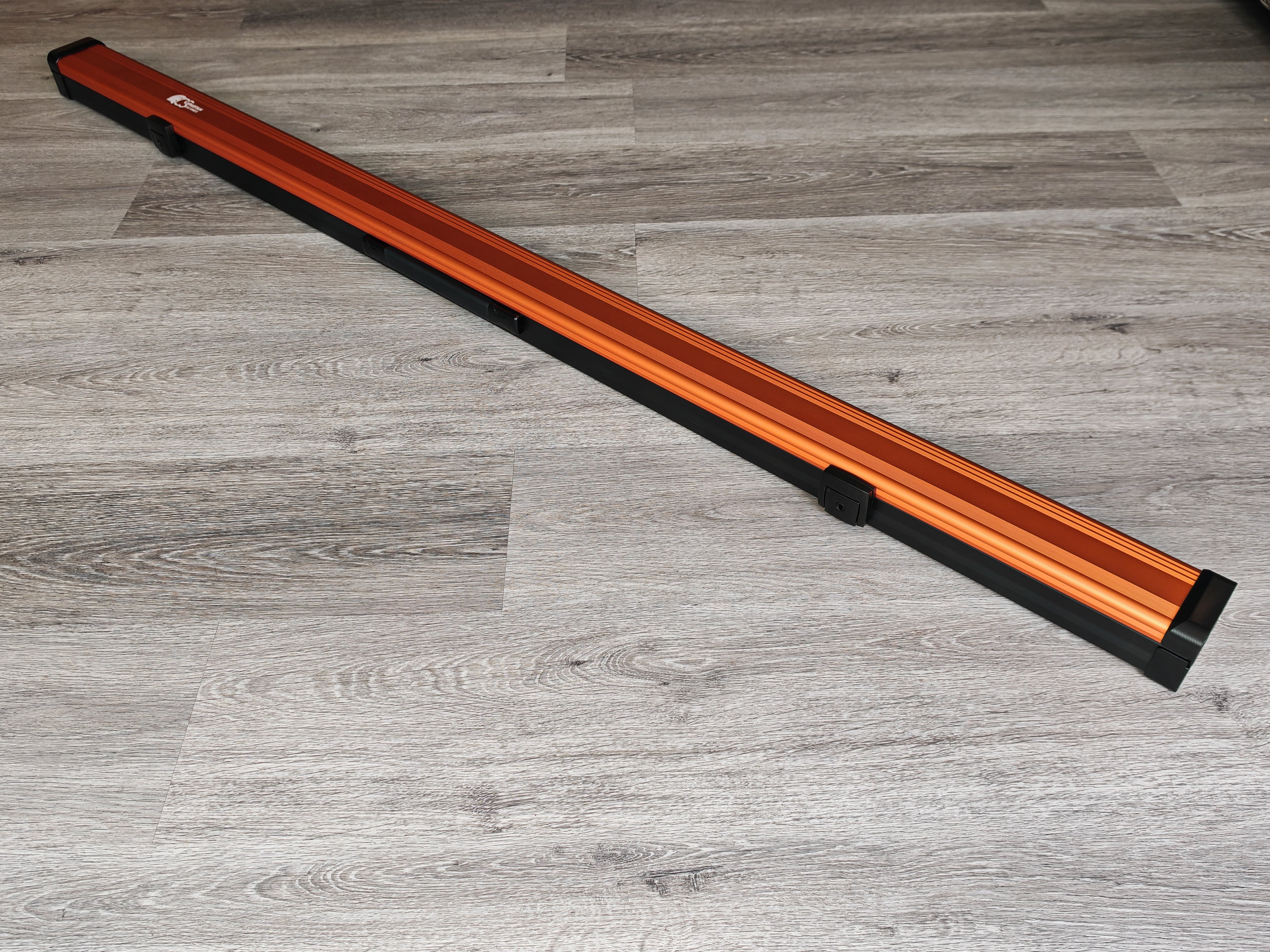 Spartan cue sports case Orange/Black | 1 Piece Pool Cue Case | Aluminium |  Chalk Holders