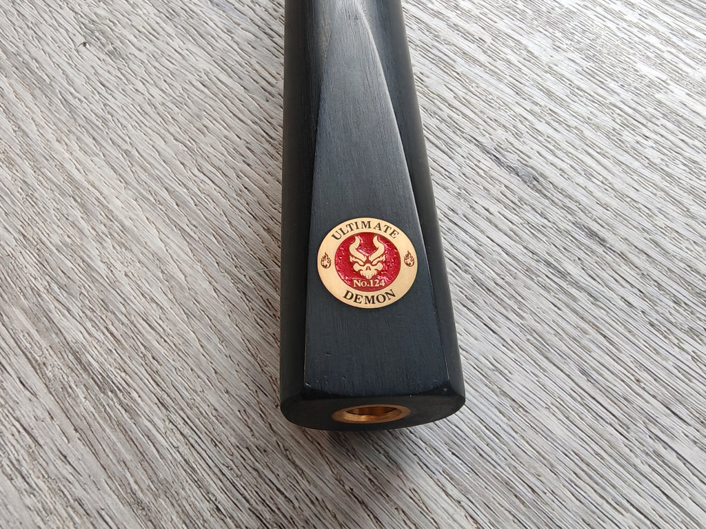Demon Cues Ultimate #124 -  57.8", 17.25 oz , 8.5mm  Titanium Ferrule